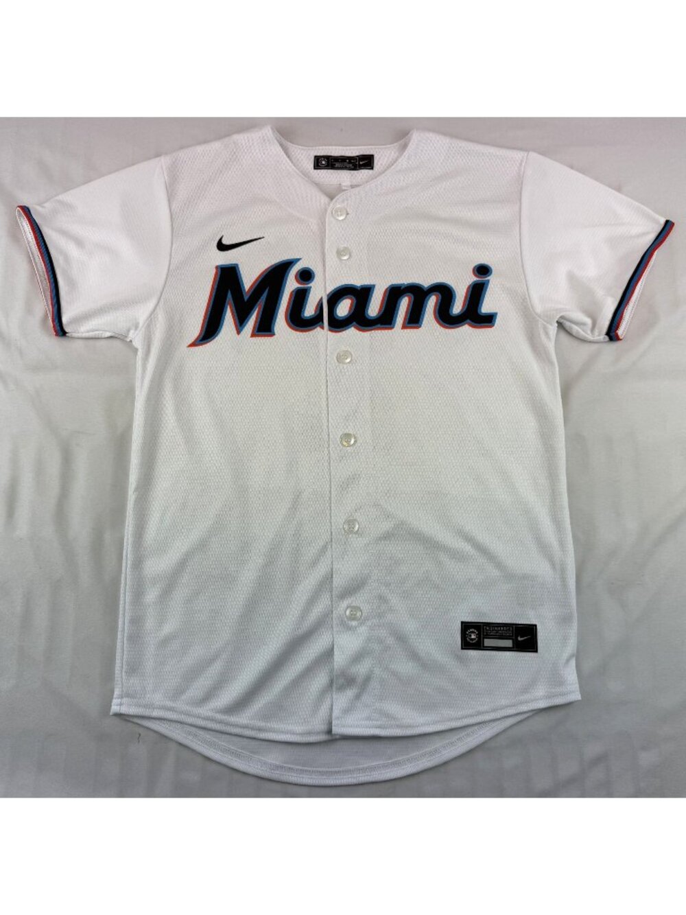 Nike Miami Marlins Jazz Chisholm Jr. White Home Game Player Jersey Youth M 10-12